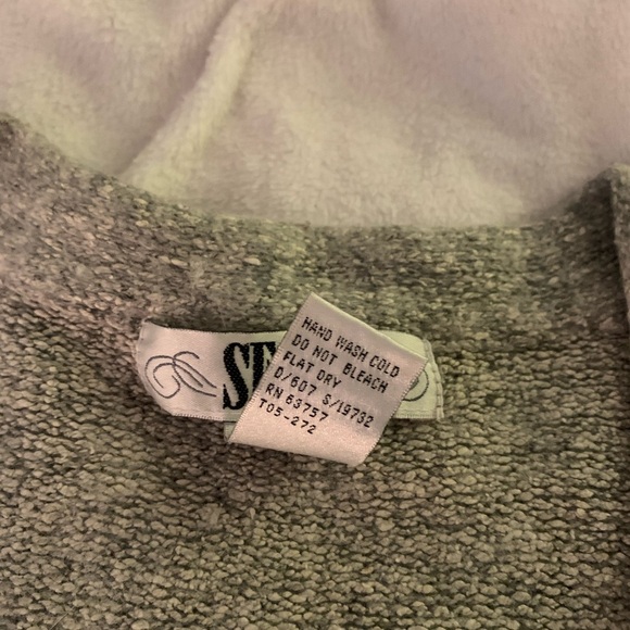 Segue Vintage Grey silk angora lambs wool cardigan XL - Picture 11 of 11